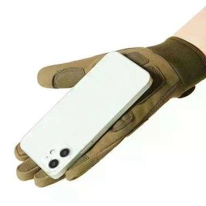 Affordable Price Breathable Full -<b>Finger</b> Leather Cycling Gloves for Bodybuilding Weight Lifting Cycling Gym Training <b>Support</b> - Product Image 6