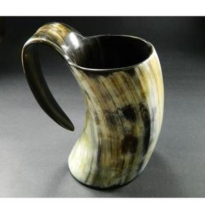 <b>Viking</b> Drinking Horn Mug Tankard Natural Ox Horn Handmade Medieval Mead Beer <b>Cup</b> Wholesale - Product Image 6