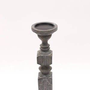 Portavelas de Madera Retro, Perfecto para Decoración del Hogar, Mesa, Sala de Estar, Dormitorio y Rincón Acogedor, Hecho a Mano en India - Product Image 2