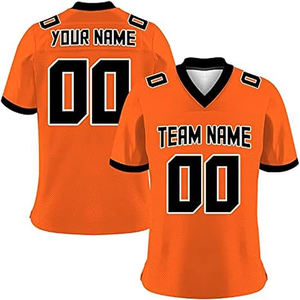 Camiseta de fútbol americano personalizada de alta calidad, uniforme de fútbol de campo estirable por sublimación personalizada - Product Image 6