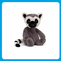 Adorable Peluche Lémur Douce, Modèle Ours Debout, Cadeau d'Anniversaire Idéal pour Enfants et Fans, Rembourrage en Coton PP, Ensemble de Jouets en Peluche