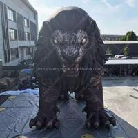 Lion Gonflable Géant Effrayant Chenghuang 2026 en Tissu Oxford avec Chargement USB pour Halloween, Maisons Hantées, Fêtes et Carnavals