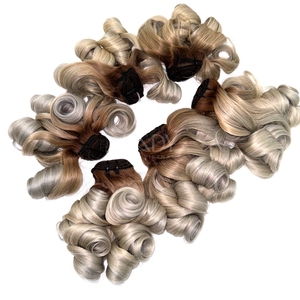 ชุดปิดผมมนุษย์แท้เวียดนามสีบลอนด์613ผมต่อแบบคู่ - Product Image 4