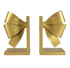 Sujetalibros de Metal Resistente con Acabado Dorado, Decoración para el Hogar, Sujetalibros para Escritorio de Oficina, Estilo Moderno, Decoración de Mesa - Product Image 6