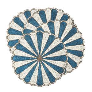 Custom Logo Decorative Seed Bead Table Mat Manufacturer Handmade Festival Theme Beaded Embroidery Table Mats - Product Image 5