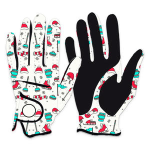 Guantes de golf blancos de cuero sintético a precio de fábrica, guantes de golf duraderos sublimados con logotipo personalizado de gran calidad para adultos - Product Image 3