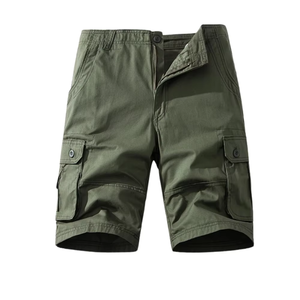 Top Sale Custom Casual <b>Slim</b> <b>Fit</b> Trend Capris Men <b>Cargo</b> <b>Shorts</b> Featuring Six Pockets with a Drawstring Design for Breathability - Product Image 1
