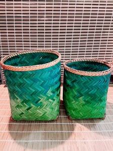 Vietnam's Quality Vintage Bamboo <b>Basket</b> <b>Cheap</b> Wholesale Price Good for Food Storage Circle Shape - Product Image 2