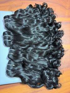 Cheveux humains bruts bouclés et rebondissants, 30 pouces, indiens, 100% cheveux humains Remy, extensions à cordon, double trame, machine - Product Image 3