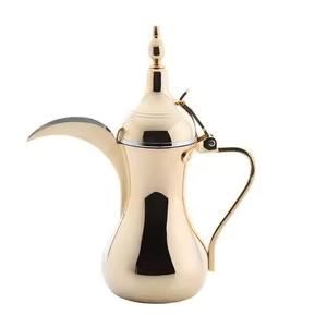 Gold Plated New Trending Style Metal Arabic Coffee Pot Dallah Restaurant Hotel Serving Use Coffee Pot Dallah - Product Image 1