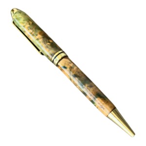Premium Promotional Stabilized Wood <b>Pens</b> Custom Logo <b>Engraved</b> Serpentine Burl Ballpoint - Product Image 3