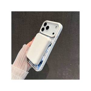 เคสโทรศัพท์ใสแบบวงแหวนแม่เหล็กพิมพ์ลายดอกลิลลี่สีน้ำเงินรุ่นใหม่ สำหรับ 17/16/15/14/13/12 Pro Max PMMA - Product Image 4