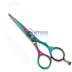 Ciseaux à cheveux droits professionnels en acier inoxydable 6in lames extrêmement tranchantes coupe fine droitier barbier qualité d'exportation - Product Image 1