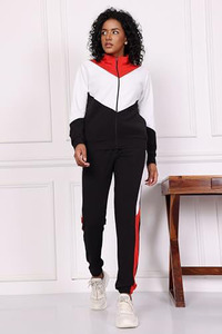 Survêtement de sports d'hiver pour femmes décontracté Gym course vêtements de sport à capuche fermeture éclair solide brodé Technique motif un ensemble - Product Image 3