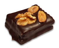 Marzipan au chocolat noir artisanal Dulymaz certifié IFS 300g, en forme de collation, amandes, pâtisserie d'Espagne, boîte cadeau solide