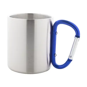 Mug en acier personnalisé Cadisha avec mousqueton – Gadgets personnalisés pour articles de boisson - Product Image 5