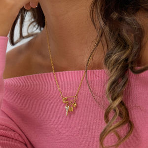 Collier en acier inoxydable J&D plaqué or 18 carats, croix chrétienne, type religieux - Product Image 2