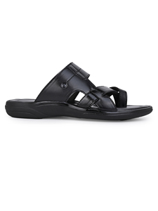 Wholesale Men's Leather Slip On <b>Slippers</b> Fashion Casual Sandals Soft Cushioned Sole Open Toe <b>Summer</b> Comfort Outdoor Indoor Daily - Product Image 3