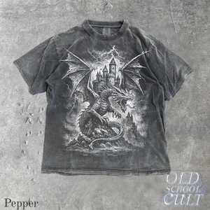 T-shirt graphique surdimensionné Logo personnalisé Vintage coton lavé col rond manches courtes Streetwear unisexe décontracté mode vêtements - Product Image 4