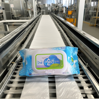 Máquina para Fabricar Toallitas Húmedas de Doble Canal, Totalmente Automática, con Empalme Automático, de 5 a 30 Piezas, de Alta Velocidad