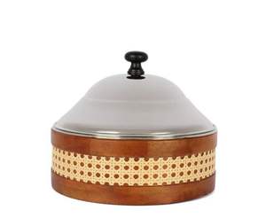 Pot chaud rond vert en acier inoxydable artisanal avec couvercle idéal pour le réchauffement des aliments du Ramadan et des solutions de vente en gros fiables - Product Image 2