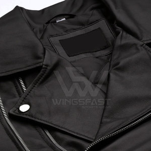 Chaqueta de invierno para hombre de Venta caliente nueva moda cuero duradero a prueba de viento con logotipo frontal de piel de vaca para clima frío - Product Image 4