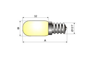 Lampada per frigorifero E14 7W (Electro DH 12.650/7) - Product Image 2