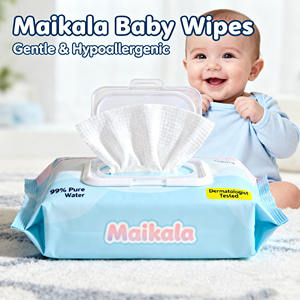 Lingettes humides pour bébé Tissu d'eau doux et doux Sans alcool Nettoyage respectueux de la peau Lingettes humides Approvisionnement en gros - Product Image 6