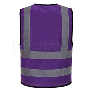 Venta al por mayor de diseño de la mejor calidad de alta visibilidad chaleco reflectante de trabajo logotipo personalizado chaleco de seguridad para la venta - Product Image 3