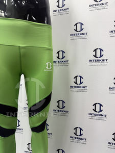 Leggings de yoga para mujer, con logotipo personalizado, delgados, superelásticos, ligeros, transpirables, de tela de malla, para fitness. - Product Image 6