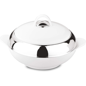 Stainless Steel Designer Serving Dish With <b>Mirror</b> Polished Kitchenware <b>Tabletop</b> Decorative Food Serving and Warming Casserole - Product Image 2
