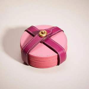 Posavasos de cuero genuino hecho a mano, regalo de lujo para hombres y mujeres para bebidas, esteras y almohadillas, juego de 6 piezas al mejor precio - Product Image 6