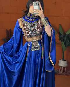 ชุดเดรสสไตล์วินเทจงาน afghan kuchi งานปักพื้นเมืองของชนเผ่าชาวอัฟกานิสถานชุดกระโปรงสำหรับงานเทศกาลวัฒนธรรม - Product Image 1