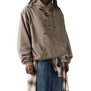 Colecciones de ropa de invierno para hombre, sudaderas con capucha desgastadas, fabricación al por mayor, gran oferta, ropa de calle, sudaderas con capucha para hombre - Product Image 4