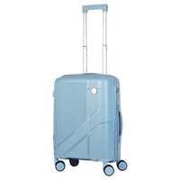Tas Travel Koper Keras PP Ekspansiabel Terlaris 2025 dengan Kunci, Mewah, Bisnis, Modis, Roda Spinner, Pegangan Lunak, Ukuran 14 28