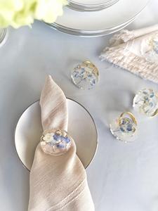 Anillo de Servilleta de Resina, Decoración de Mesa para Restaurante, Boda, Fiesta, Anillos de Servilleta de Resina Hechos a Mano, Anillo de Servilleta Personalizado - Product Image 6