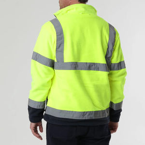 Chaqueta de trabajo de seguridad con estampado de logotipo personalizado 2025 para adultos, mangas completas, cremallera frontal reflectante antiestática a prueba de agua - Product Image 6