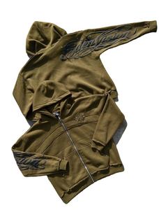 Conjunto Deportivo de Chándal para Hombre, Estilo Urbano, Talla Grande, con Estampado 3D, Dobladillo sin Rematar, Tela de Felpa, Poliéster, para Invierno - Product Image 5