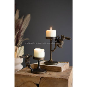 Cast Aluminum Rabbit Antique <b>Brass</b> Candle <b>Holders</b>, Vintage Candle <b>Holders</b> for <b>Candlesticks</b>, Decorative Candle <b>Holders</b> for Table - Product Image 5