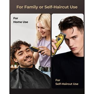 Tondeuse à Cheveux Électrique Sans Fil Longue Durée pour Hommes, Kit de Toilettage Imperméable IPX7 avec Fonction de Coupe de Barbe - Product Image 1