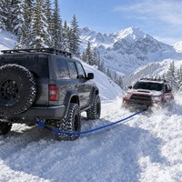 MONSTER4WD Corde de récupération cinétique en nylon, double tressage, sangle de remorquage personnalisée pour voiture, 9m/30ft, pour kit d'urgence
