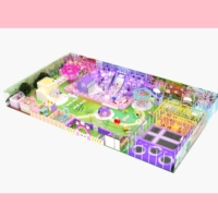 Ifun nouveau et personnalisé thème rose aire de jeux pour enfants équipement de terrain de jeu intérieur enfants équipement de jeu doux à vendre