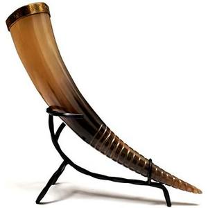 Engraved and Drinking Horn Mugs Made From Horns Custom Made with Stand Hand Custom Shape and Size - Product Image 4