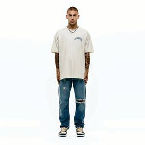 Rapide personnalisé 280gsm 300gsm 320gsm poids lourd 100% coton surdimensionné mode goutte épaule hommes t-shirt - Product Image 3