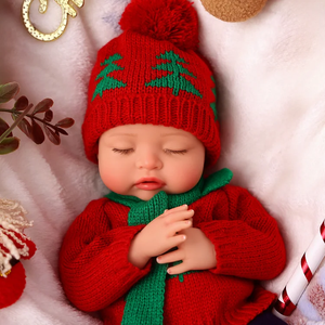 <span class=keywords><strong>Poupée</strong></span> Bébé Reborn en Silicone Corps Entier de 12 Pouces, Modèle Fille, Jouet Miniature Doux, Thème Noël <span class=keywords><strong>Nancy</strong></span> de Babeside - Product Image 2