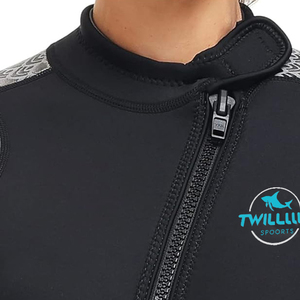 Fourniture d'usine de haute qualité pour hommes 3mm noir à manches longues néoprène natation combinaison humide surf combinaison de plongée - Product Image 3