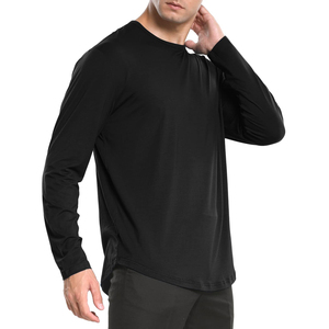 Vente en gros de débardeur de sport pour homme, manches longues, fil de coton respirant, style musclé, haut pour homme - Product Image 5