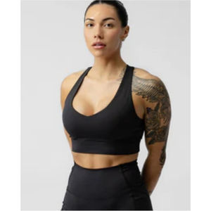 สปอร์ตบราสำหรับผู้หญิงทำจากโพลีเอสเตอร์สแปนเด็กซ์ระบายอากาศได้ดี - Product Image 4