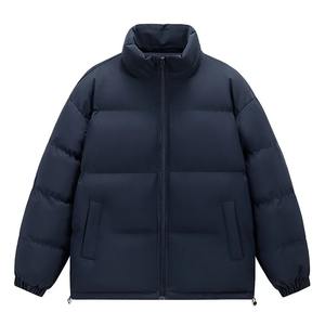 Manteau coupe-vent décontracté pour hommes, parka chaude d'automne et d'hiver avec poche à capuche, veste rembourrée en coton à la mode, tissu en toile - Product Image 5