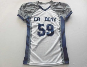 OEM Service High Quality Custom Made 100% <b>Polyester</b> American Football Digital Print Breathable Anti-Bacterial Wholesale Plus - Product Image 3